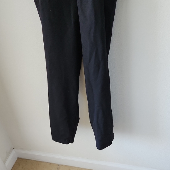 H&M Divided Black Overalls Sz 4 Tie Straps Cotton Blend Casual Weekend Wear Boho - Picture 10 of 15